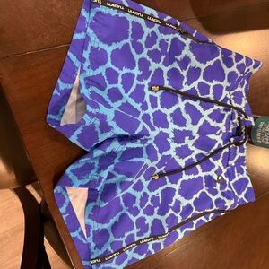 Men's Blue Tucann size small swim trunks